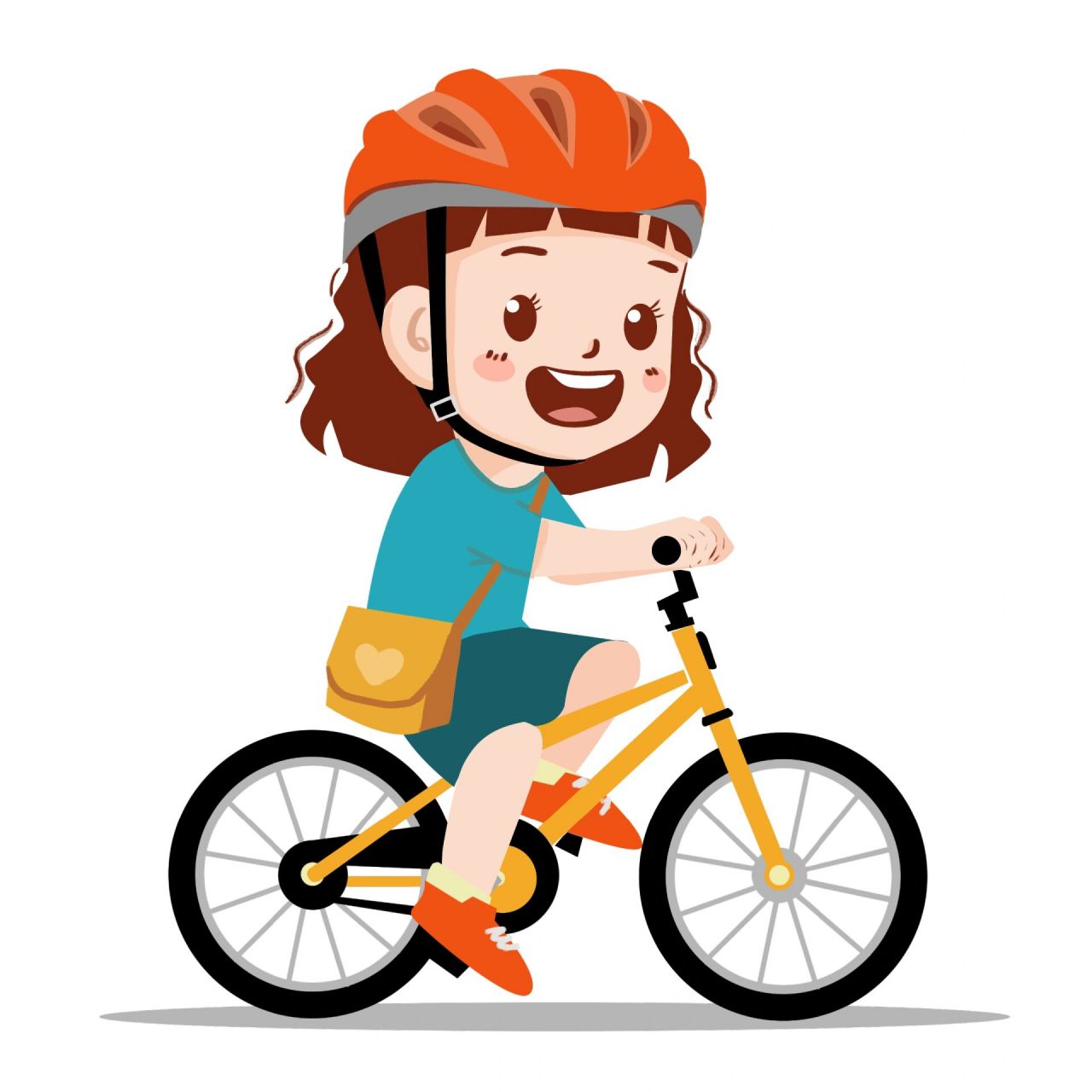 小孩骑自行车卡通图图片