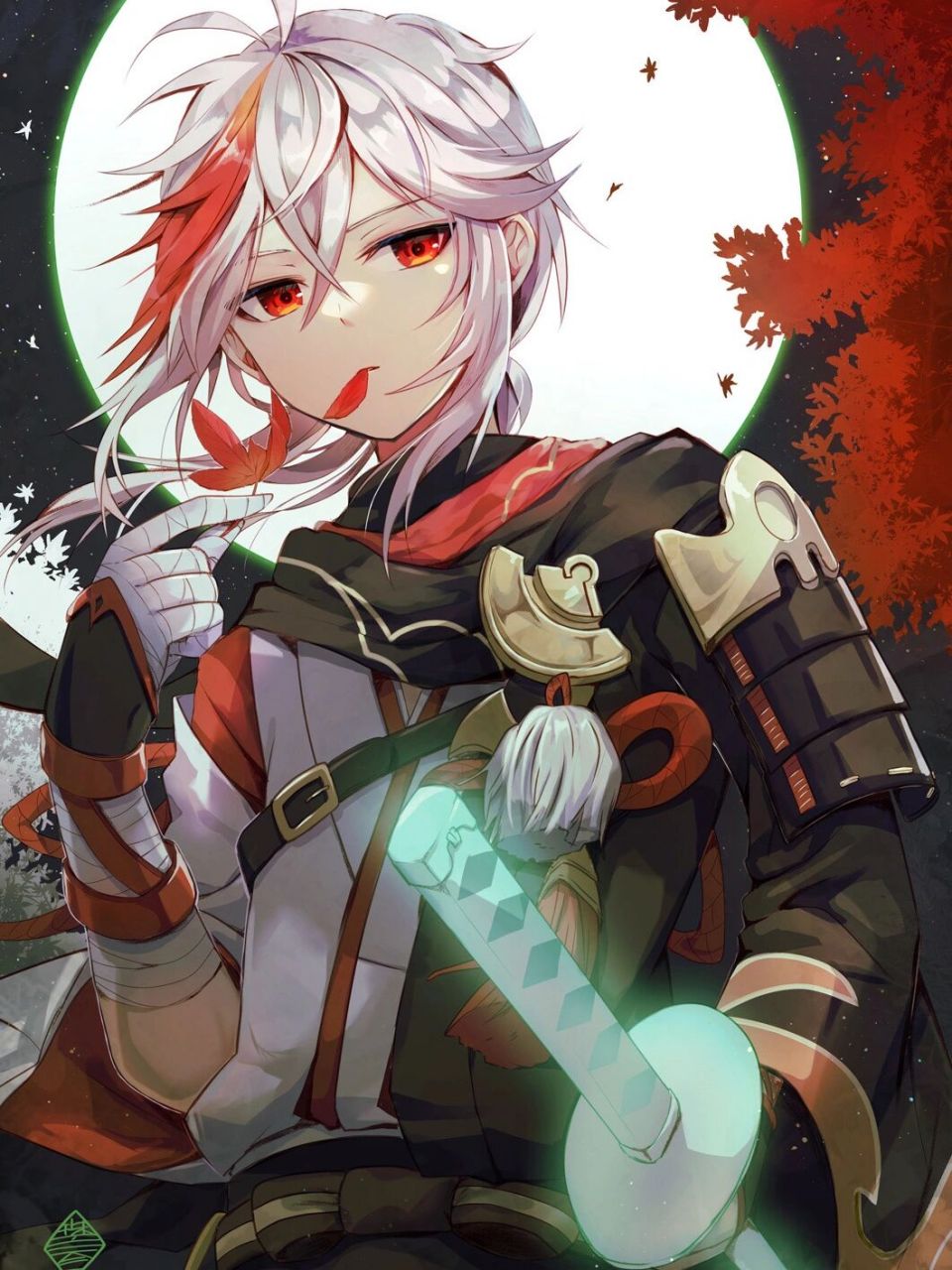 【枫原万叶】特辑 原神 二次元游戏动漫男生正太帅气图片壁纸背景插画