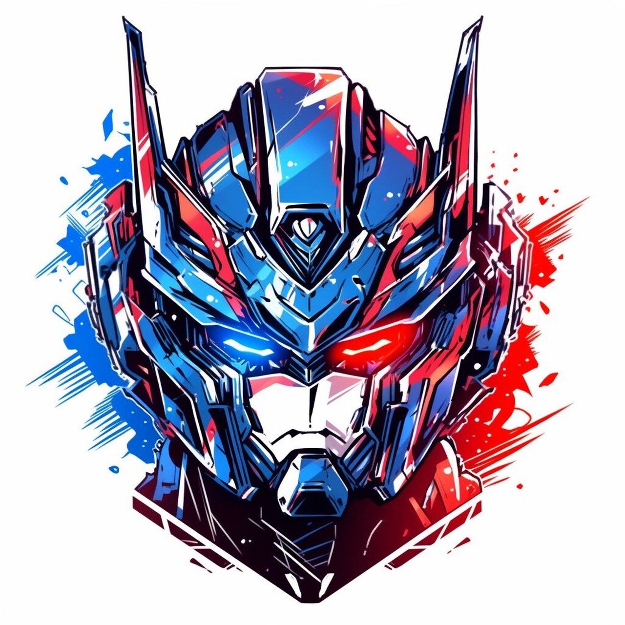 每日制作一款新头像--擎天柱 今天重温了下变形金刚,就试水做了套