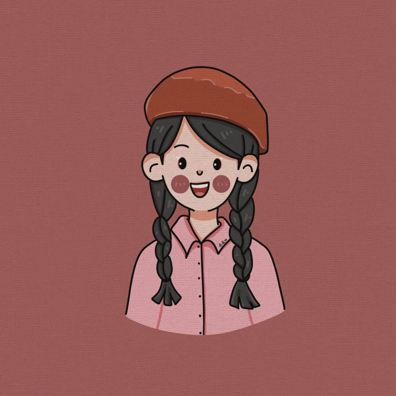 插画 | 头像 | 来几个豆豆眼小头像哈 图片可做个人头像,个人壁纸