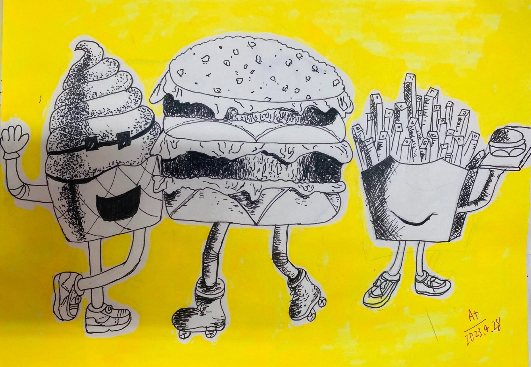 五年级美术课堂 美术作业|《奇思妙想》临摹作品