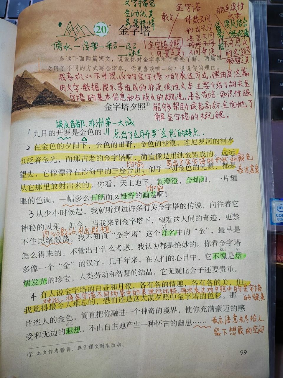 金字塔笔记整理图片