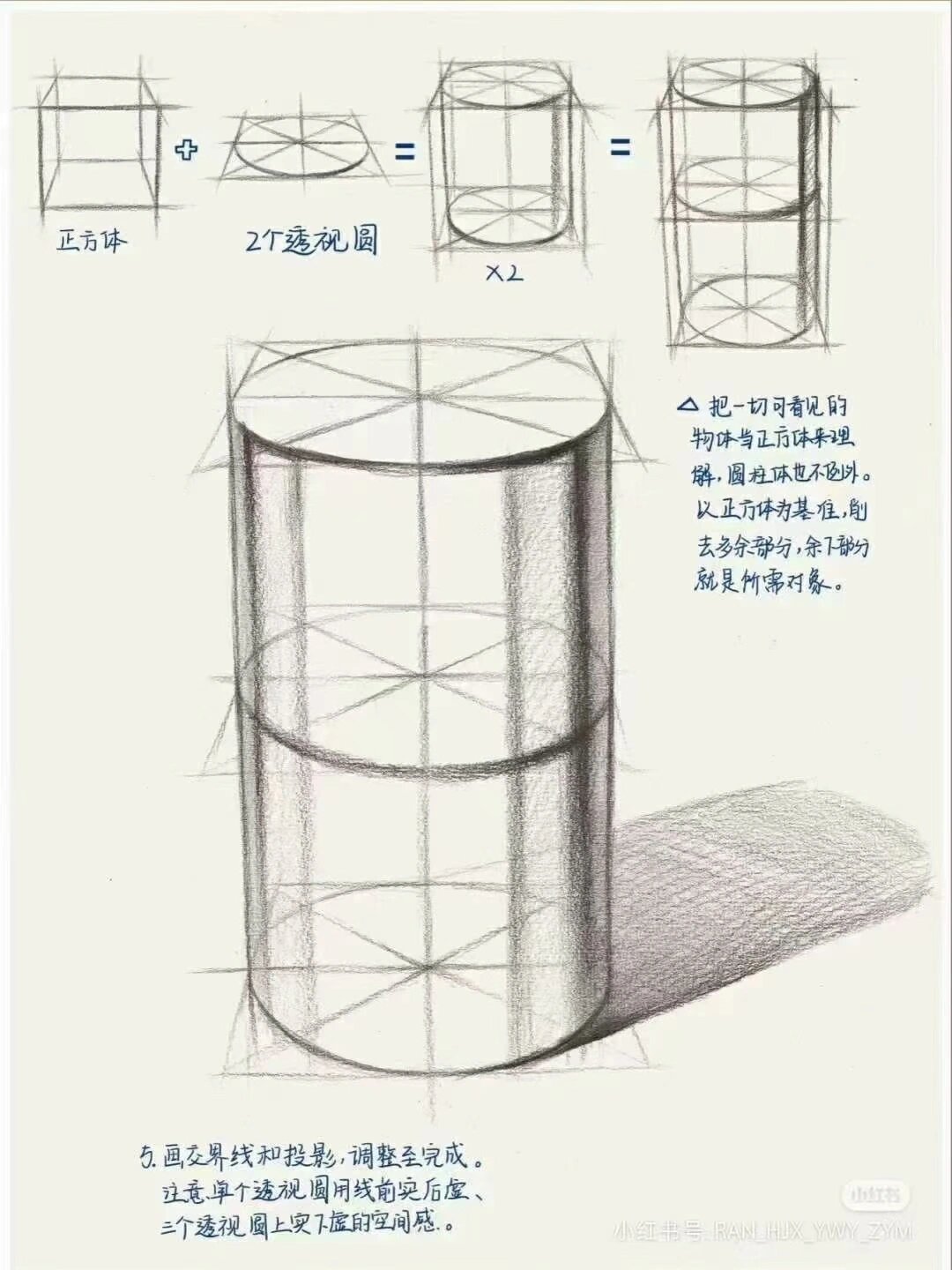 三点透视圆柱体图片