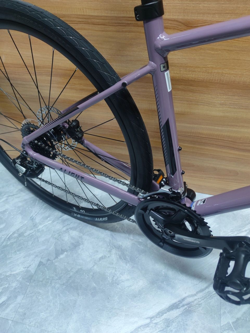 捷安特alight 2 dd 深受小仙女们喜欢的艾莱 2 dd紫灰色乌梅子酱终于