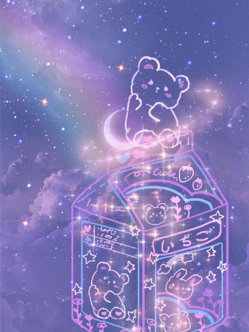 "如果把我的比作一颗星星,那我愿意送你一片星辰大海"唯美星空壁纸
