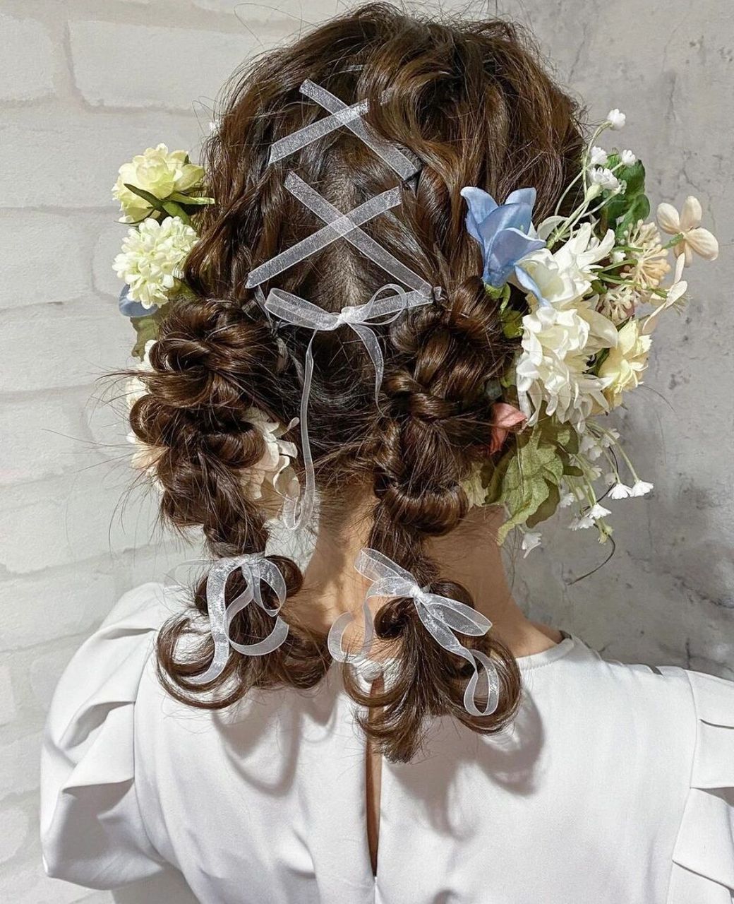 神仙双马尾麻花辫编发造型78超可爱发色发型 编发欣赏98 不同发色