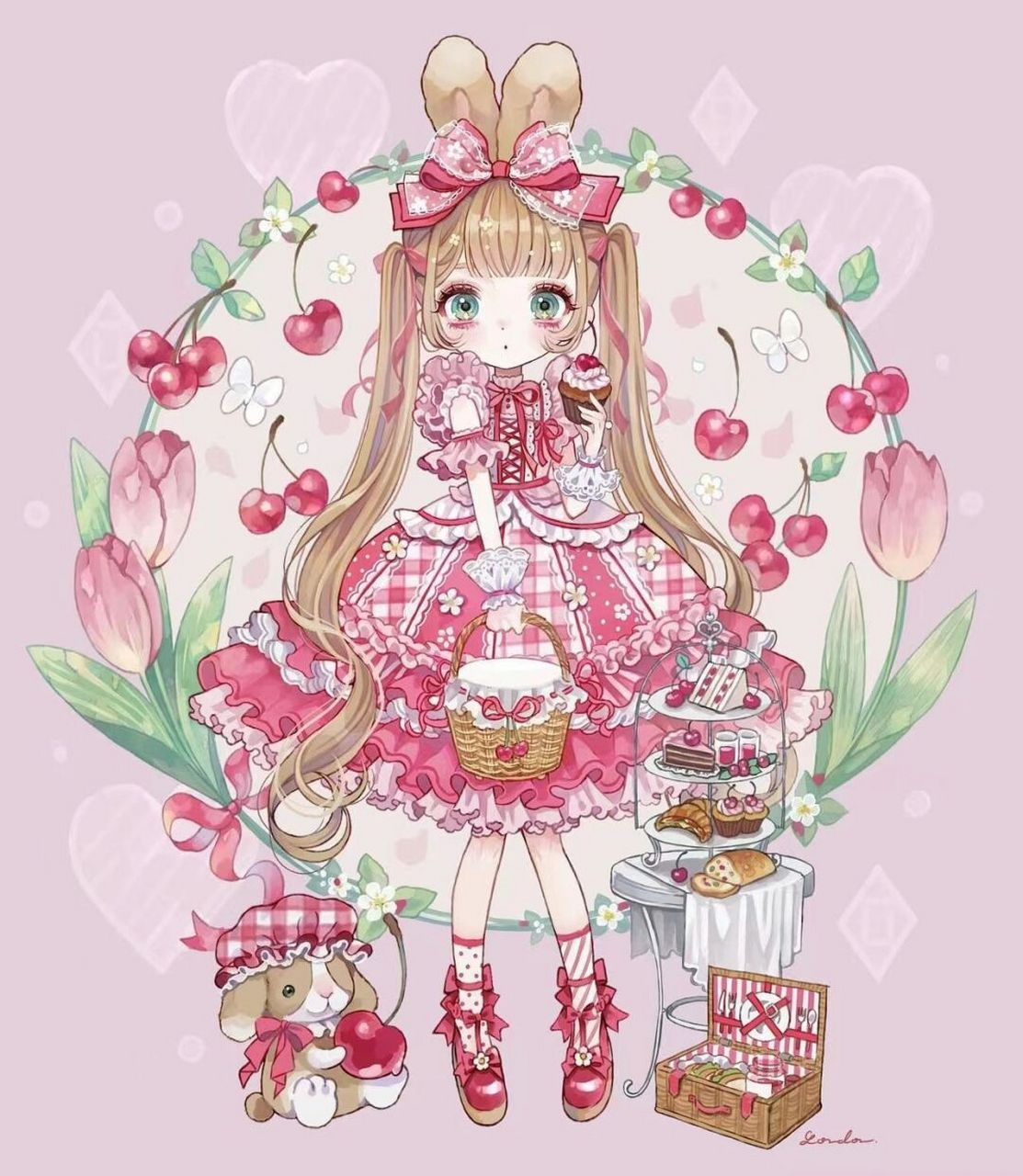 lolita少女们的装扮都太可爱啦99 	 小裙子的细节满满,好想让它们