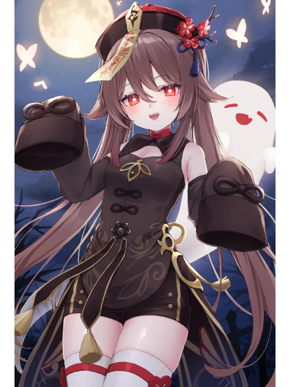 二次元美图|《原神》胡桃 获取原图请私我哈作品整理自pixiv,侵删