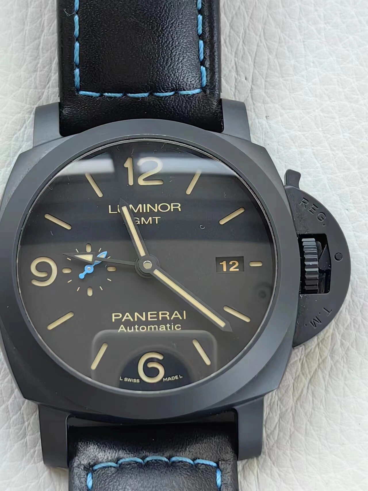 沛纳海庐米诺系列pam01441 非常酷炫的黑武士 黑陶瓷沛纳海