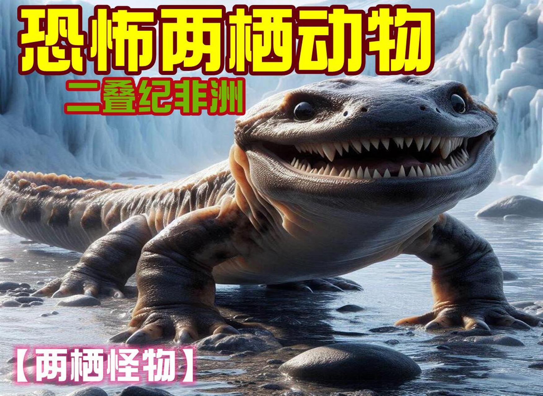 古生物# #科普# #科普知识# #化石# 非洲发现二叠纪"霸王蝾螈" 盖