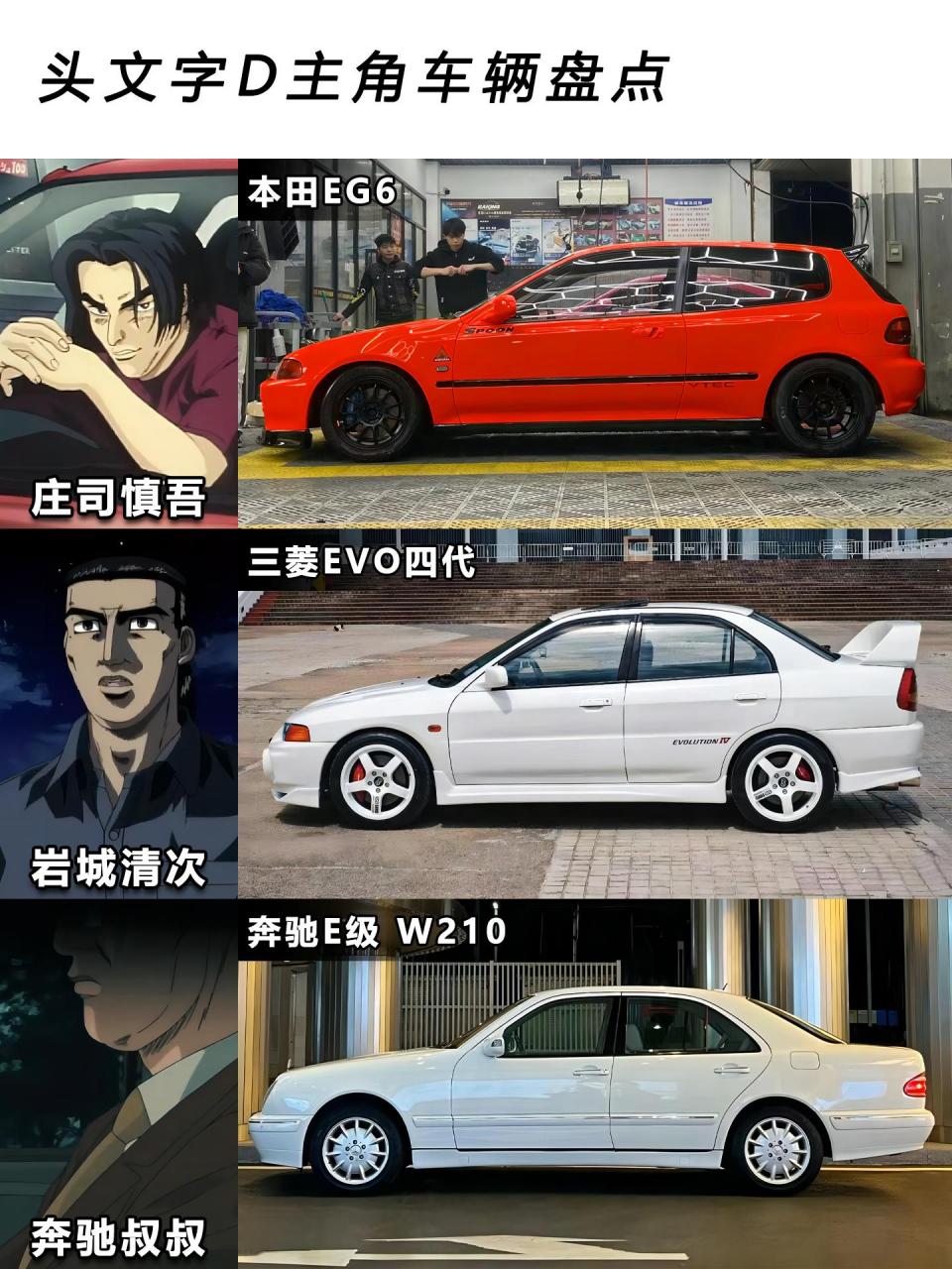 头文字d人物座驾盘点!