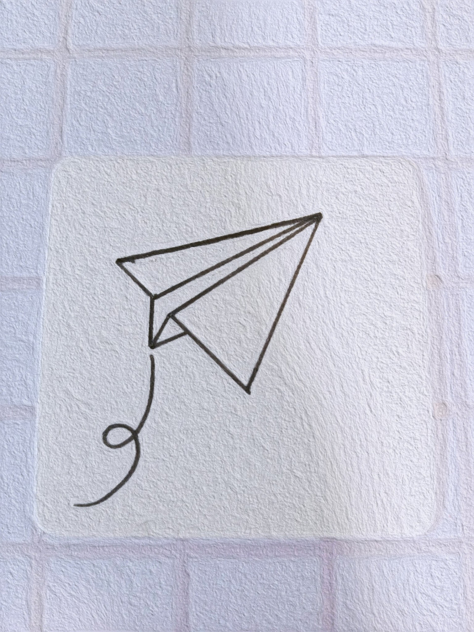 纸飞机最简单的画法图片