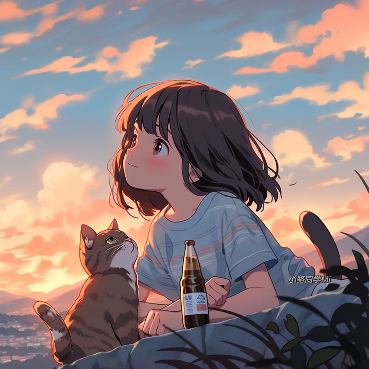 情侣头像|日落尤其温柔 人间皆是浪漫92 落日归山海 山海藏深意78