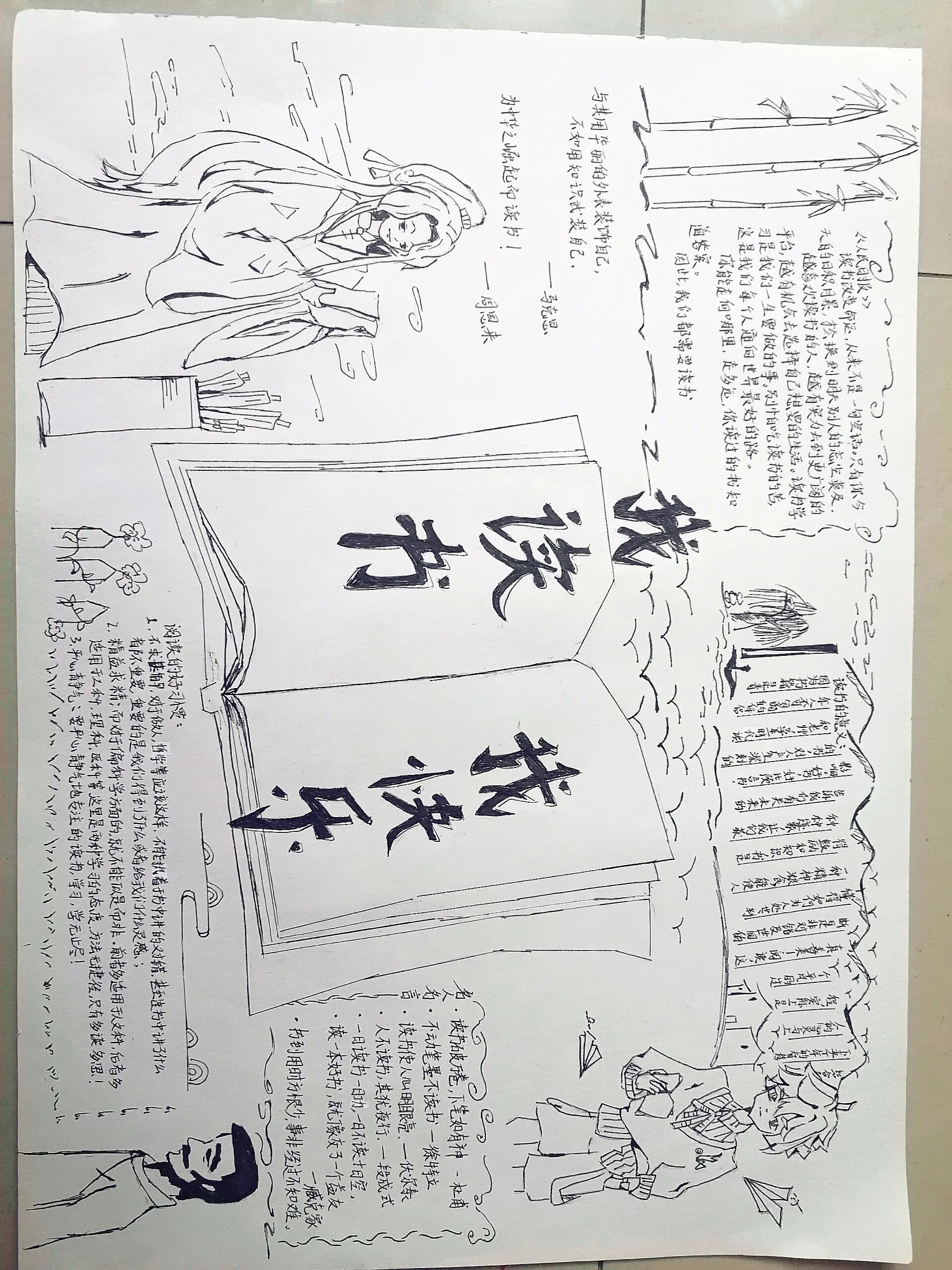 读书阅读手抄报