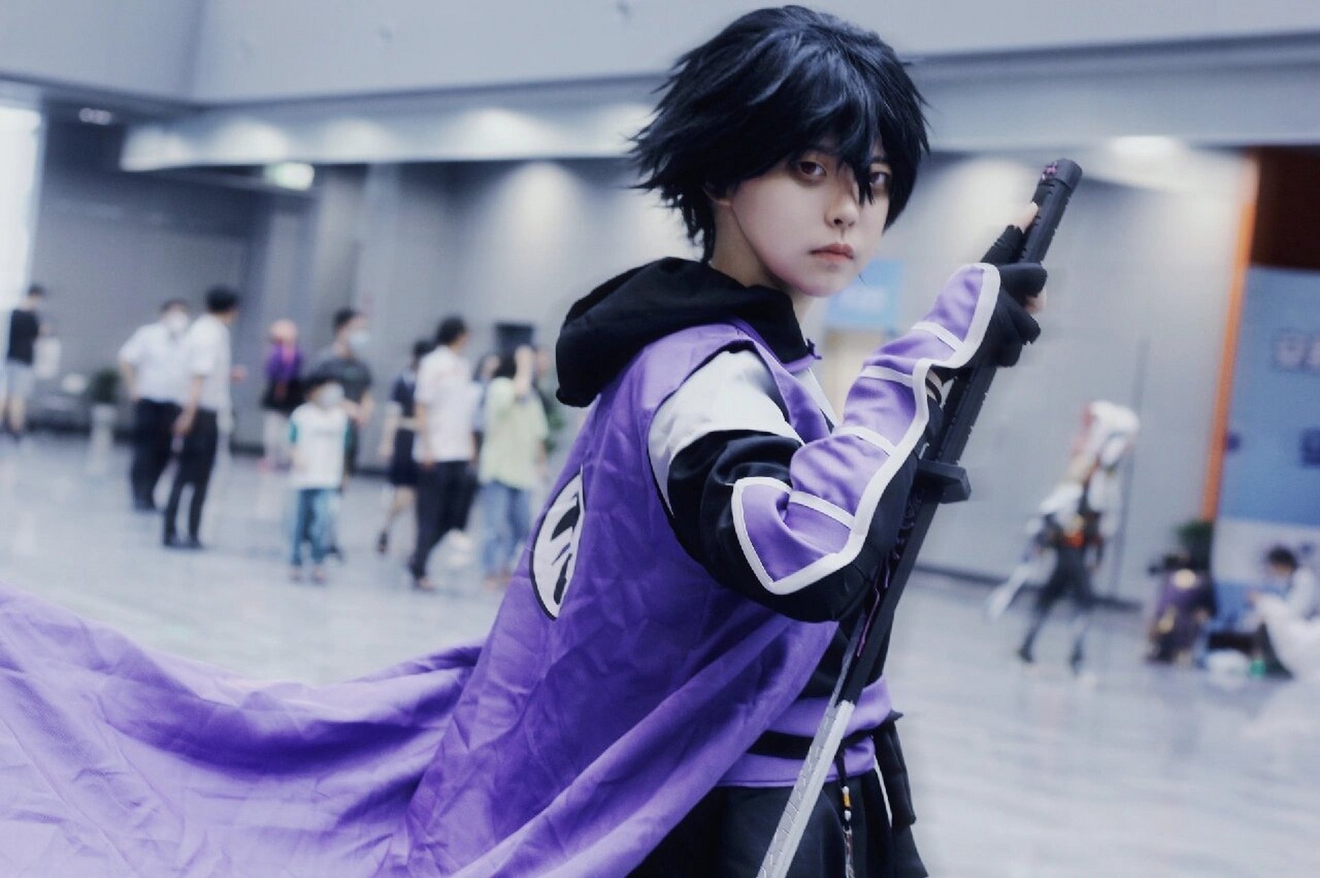 刺客伍六七场照 #刺客伍六七# #柒##cos# 一直想出一次柒哥,圆梦了