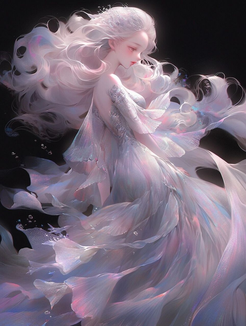 高级感唯美风公主/精灵02壁纸头像5图 高级感满满的唯美风,公主气质