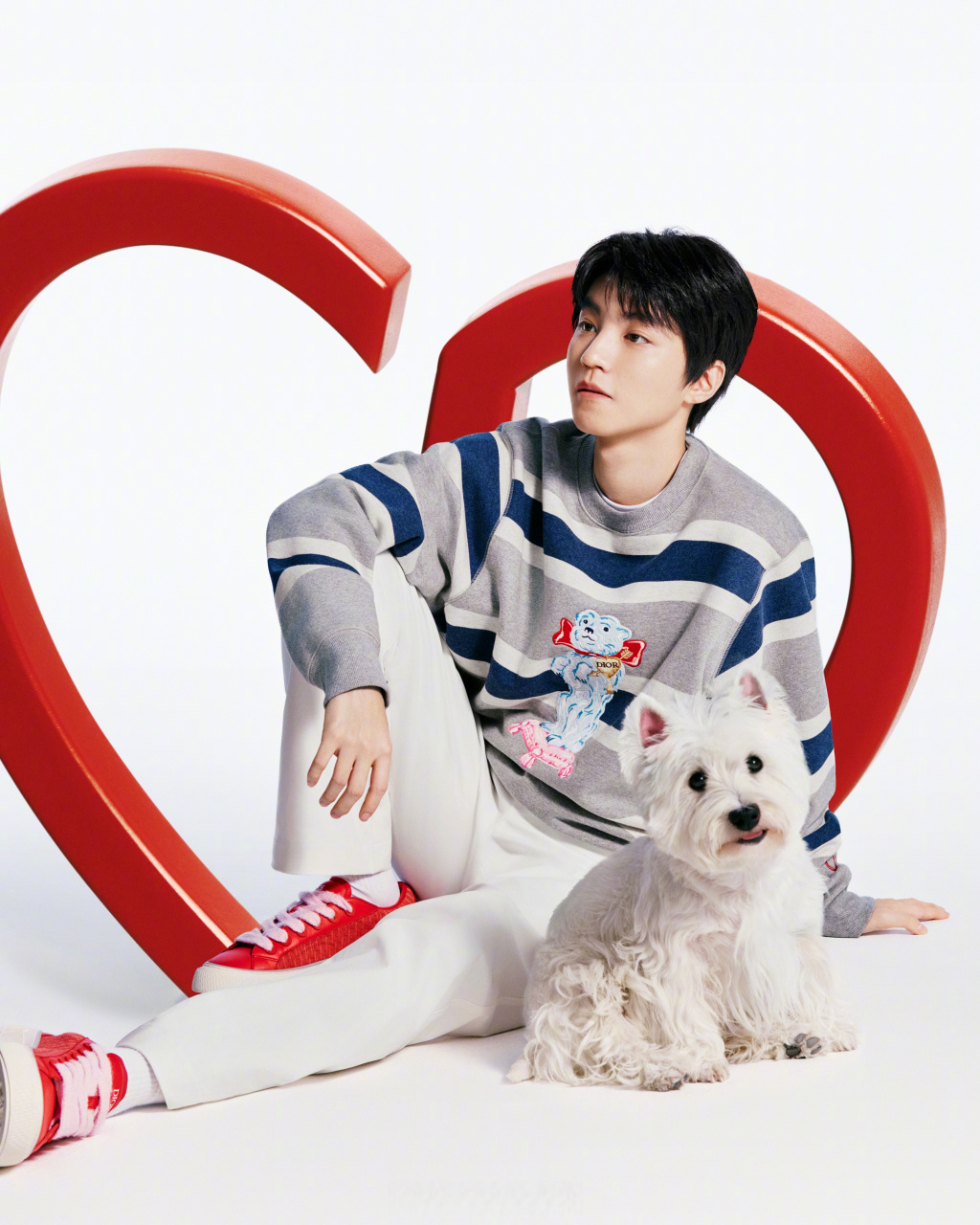 迪奥品牌大使王俊凯#今年的七夕节,dior带来了全新的cd heart限定