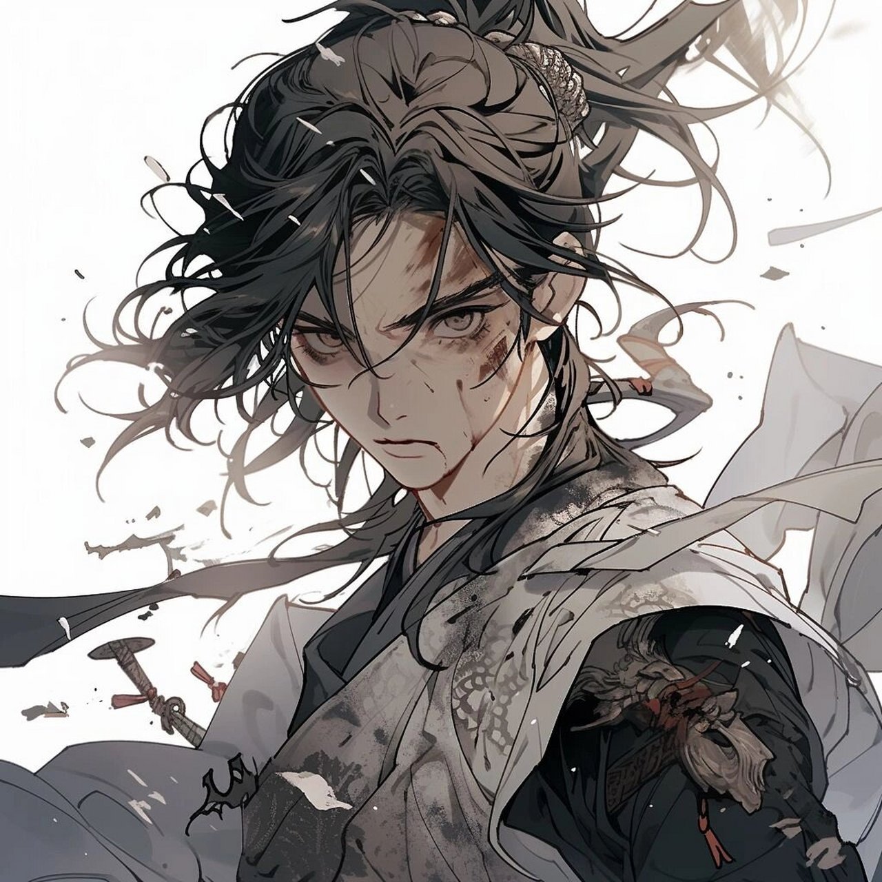 古风侠客头像|战损版 万里江山任儿行,义薄云天剑气翻.