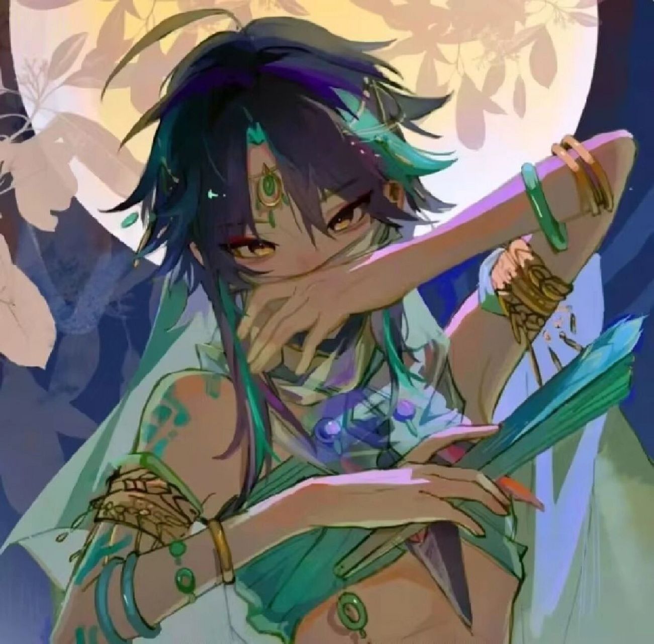 【原神 魈】女装 图片源于网络,侵删.