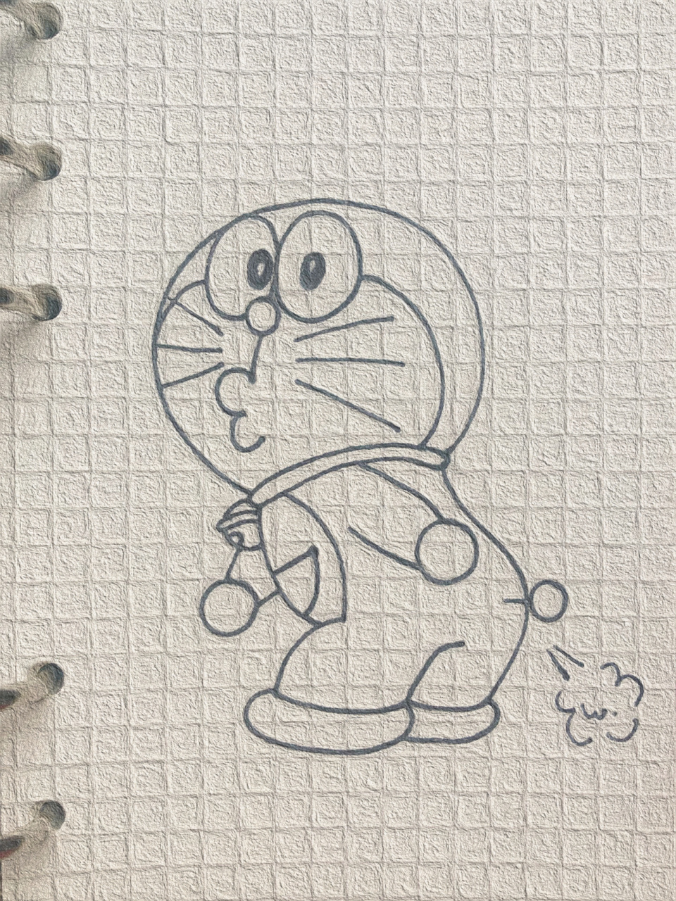 可爱简笔画分享(三十四)|多啦a梦| 你也喜欢吃铜锣烧吗