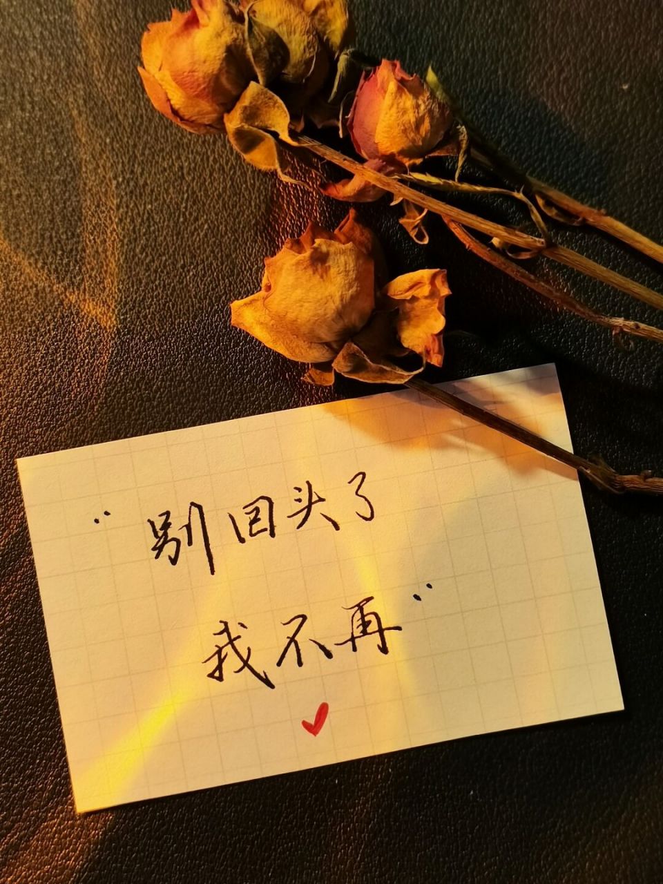 别回头,我不在 #浪漫生活的记录者# #手写文案# #手写# #手写文字