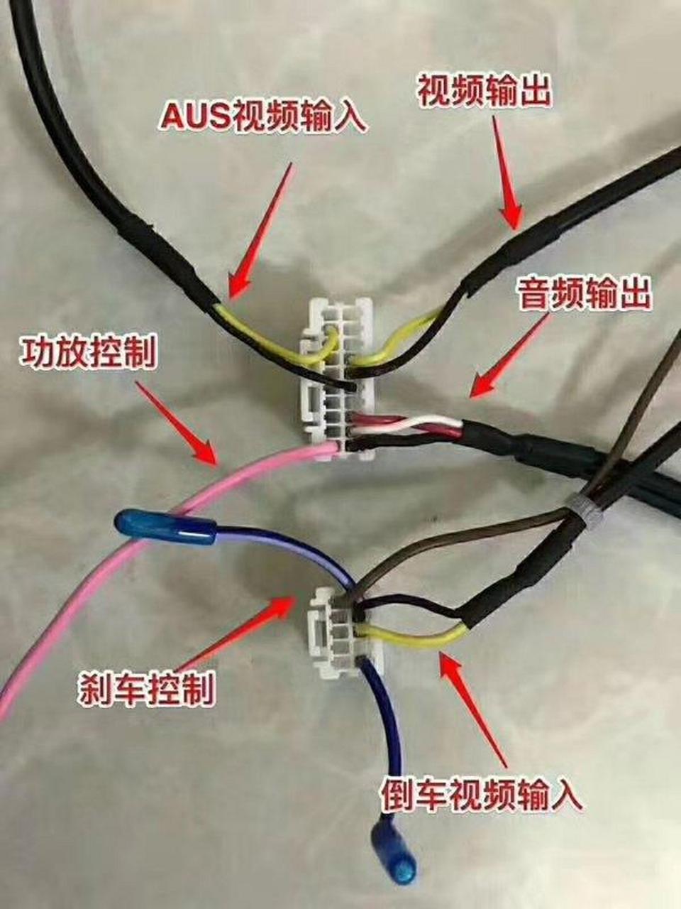 安卓大屏导航尾线针脚定义图