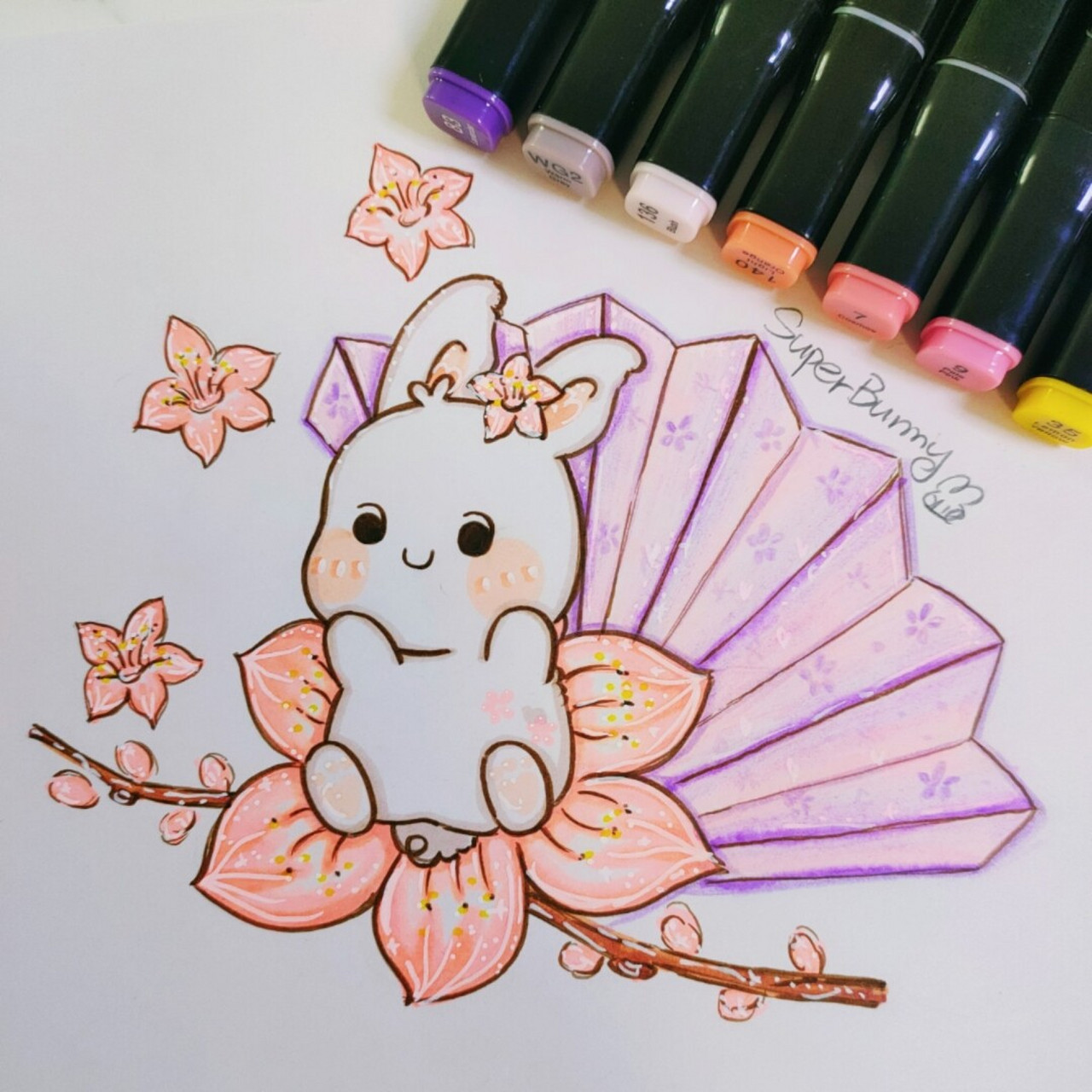 119可爱兔兔马克笔94桃花朵朵 94949494 今年的情人节在