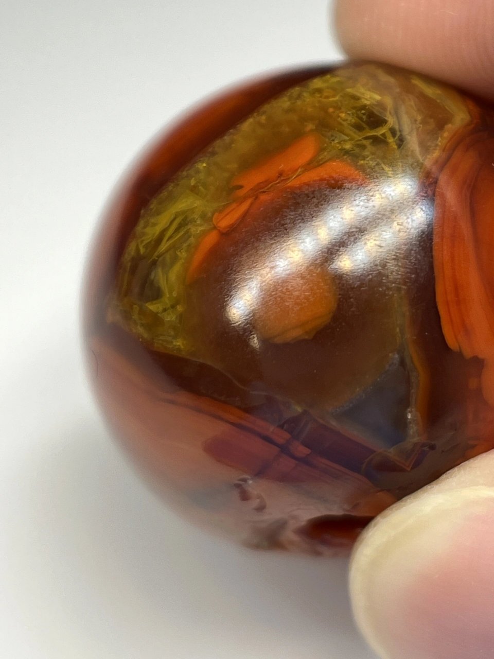 古董店主的日常·战国红红缟玛瑙珠 直径2.