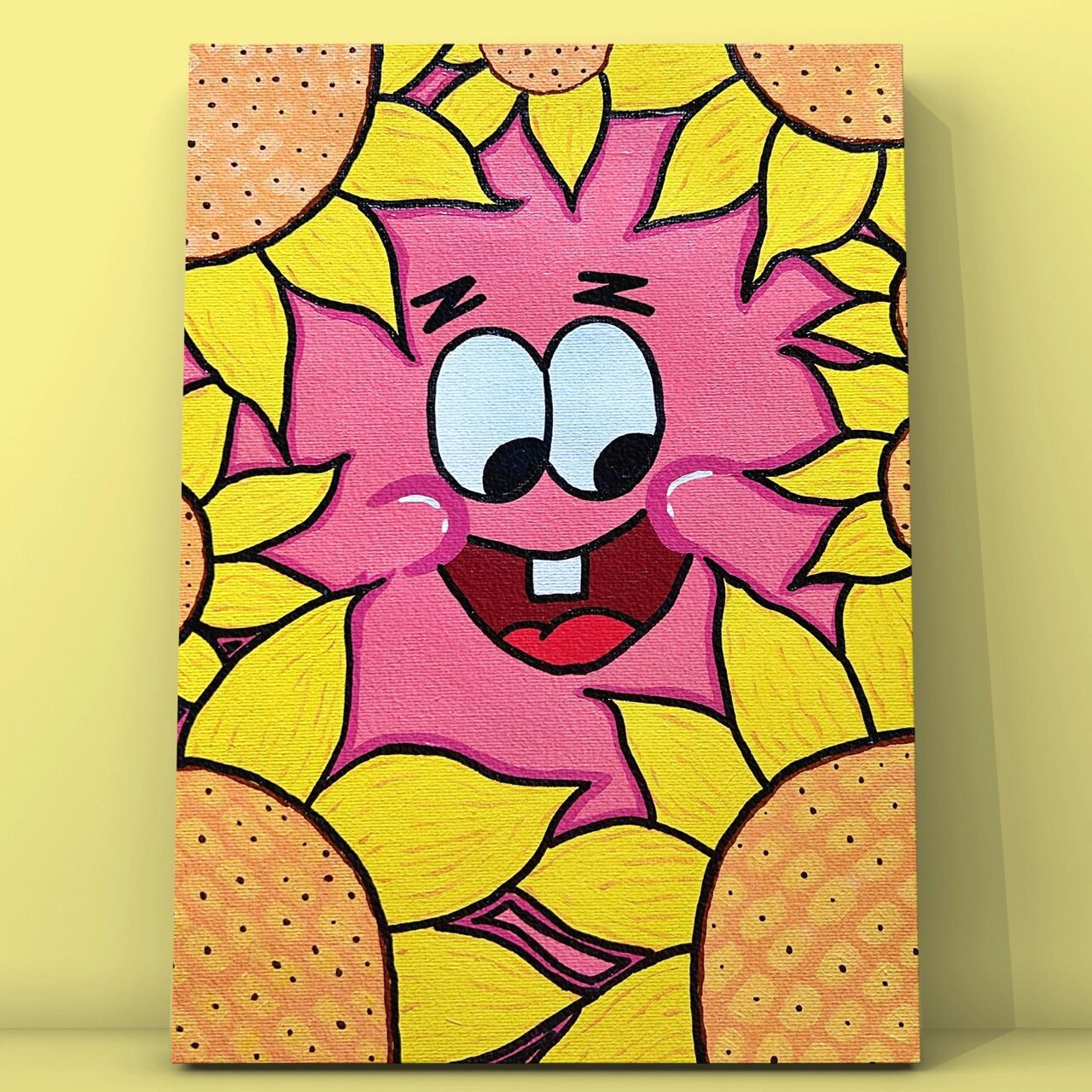 丙烯画|装饰画|派大星|附过程➕调色