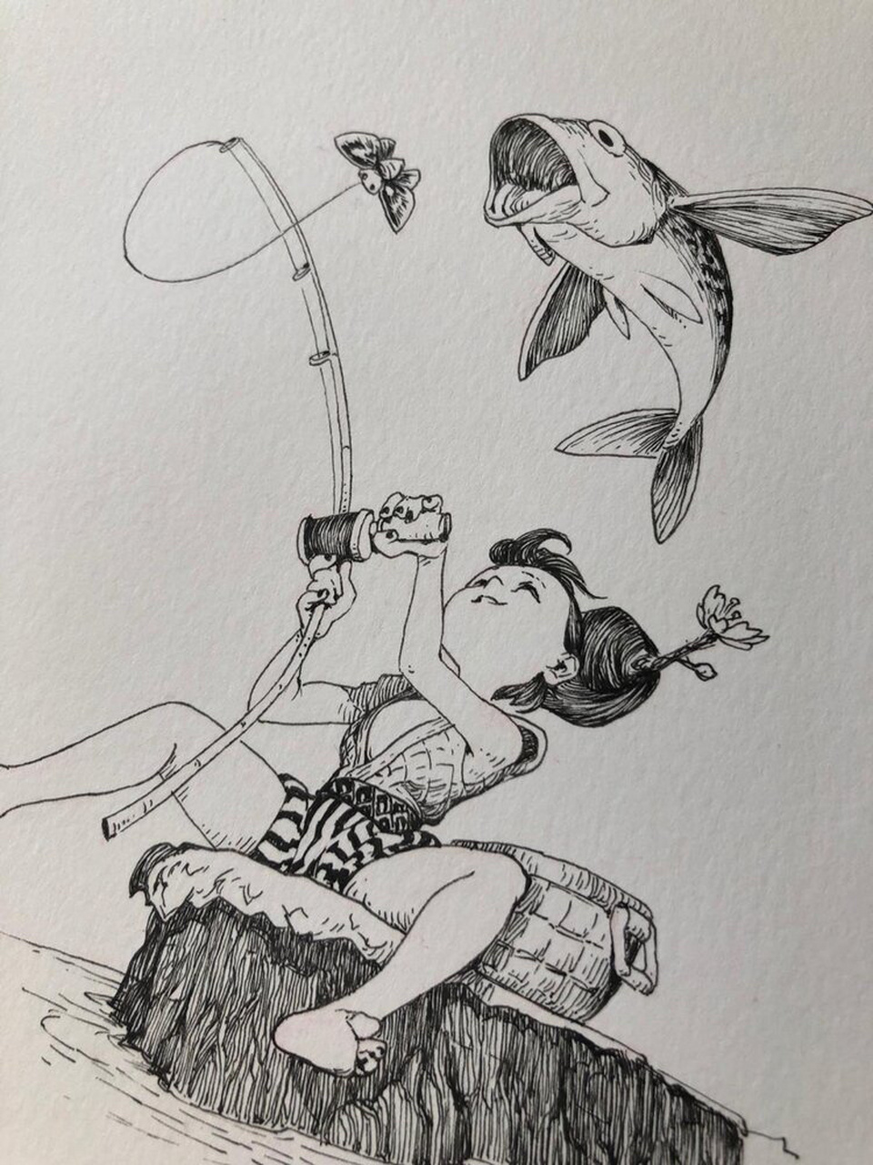 绘画|钓鱼 哪里有什么天才,所谓的天才,不过是比常人付出了更多的努力