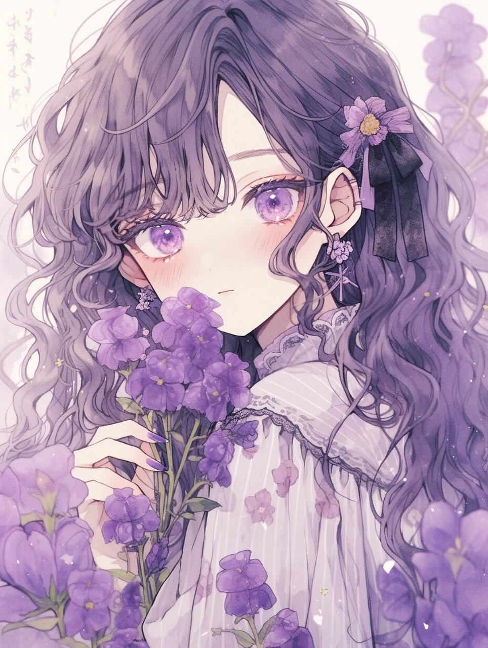 94花卉拟人|紫罗兰 紫罗兰花语:永恒的美与爱,质朴和美德