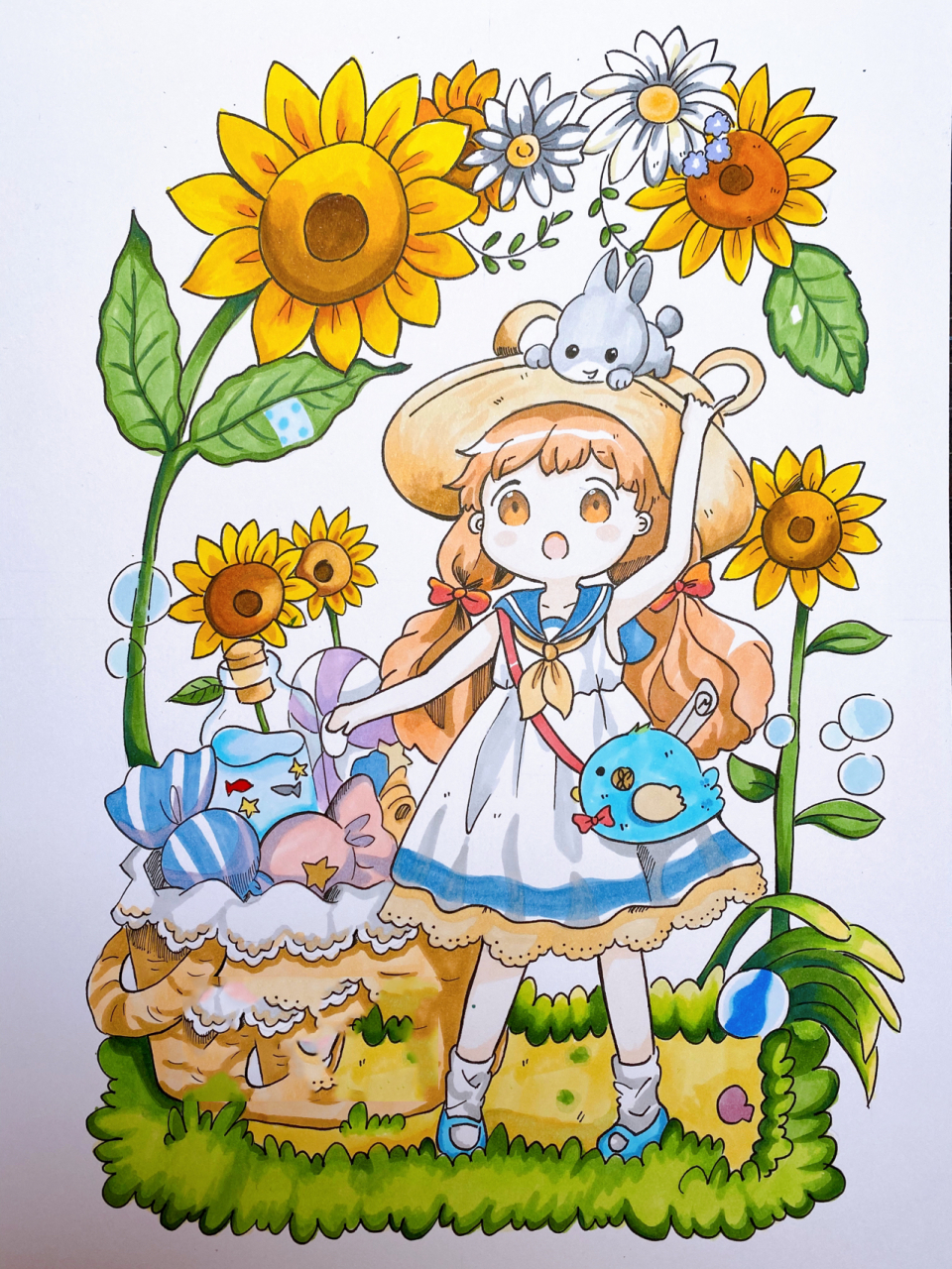 q版漫画小女孩,带步骤图 q版漫画小女孩,带步骤图