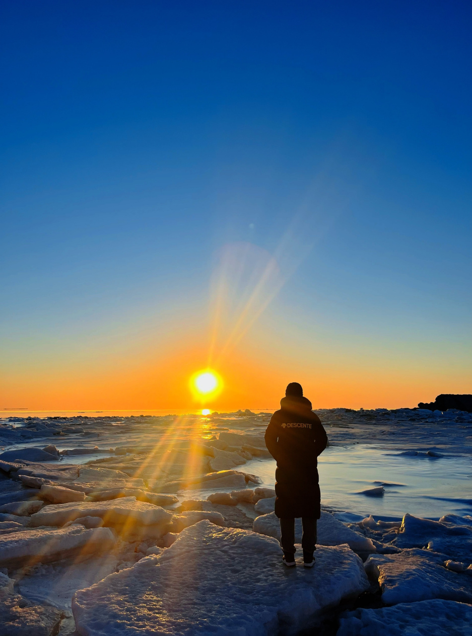 锦州冬日海边日出|满眼皆是浪漫   位置:锦州小冰岛9494龙头礁