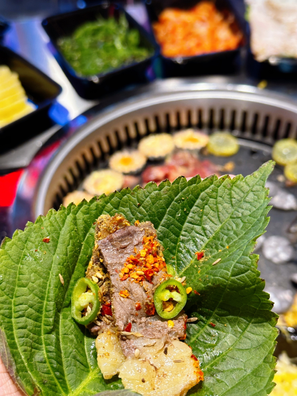 神仙吃法6015我在这连吃一周苏子叶包烤肉95 92:疙瘩妞