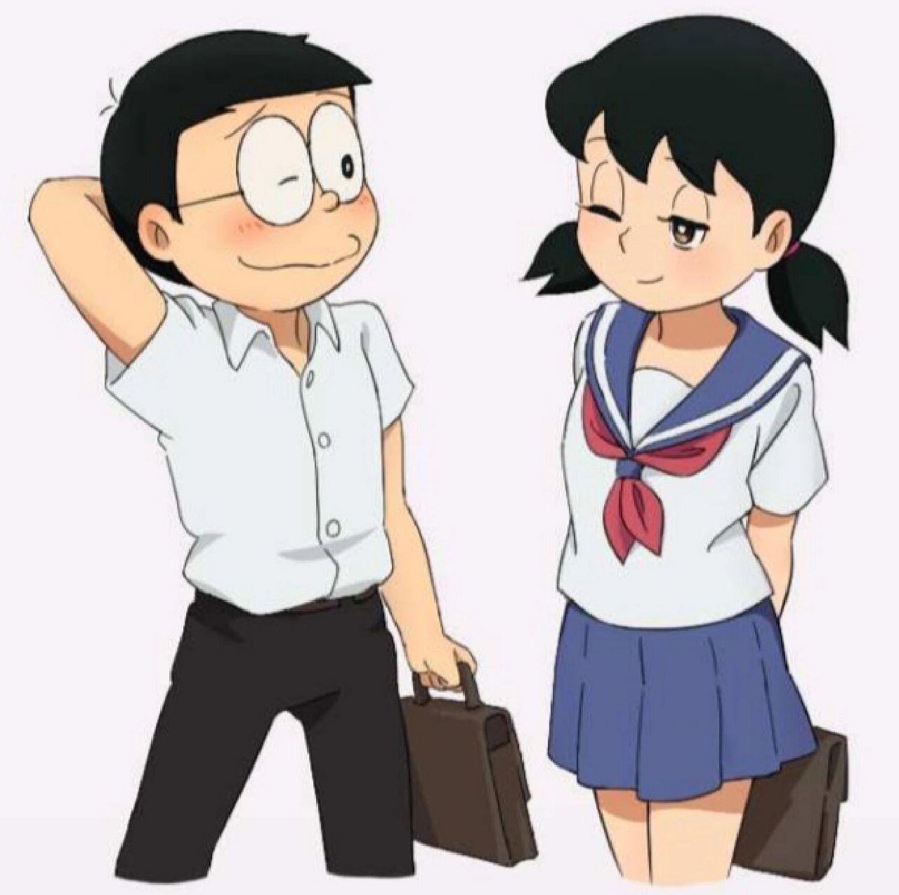 哆啦a梦 大雄与静香青梅竹马 小学 初中 高中 大学 青年