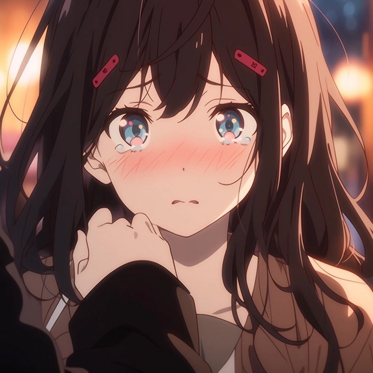 动漫女高学姐头像 | 害羞版 #动漫头像# #动漫女生头像# #动漫男头