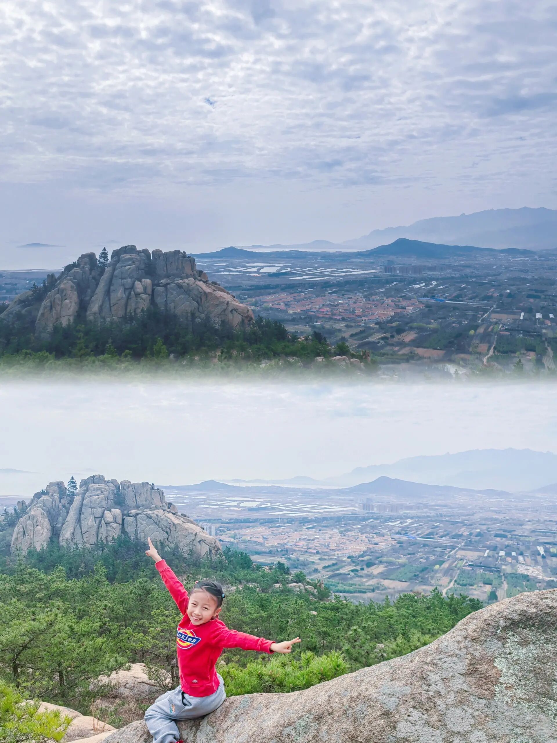 青岛即墨鹤山景区半日游,山花烂漫处