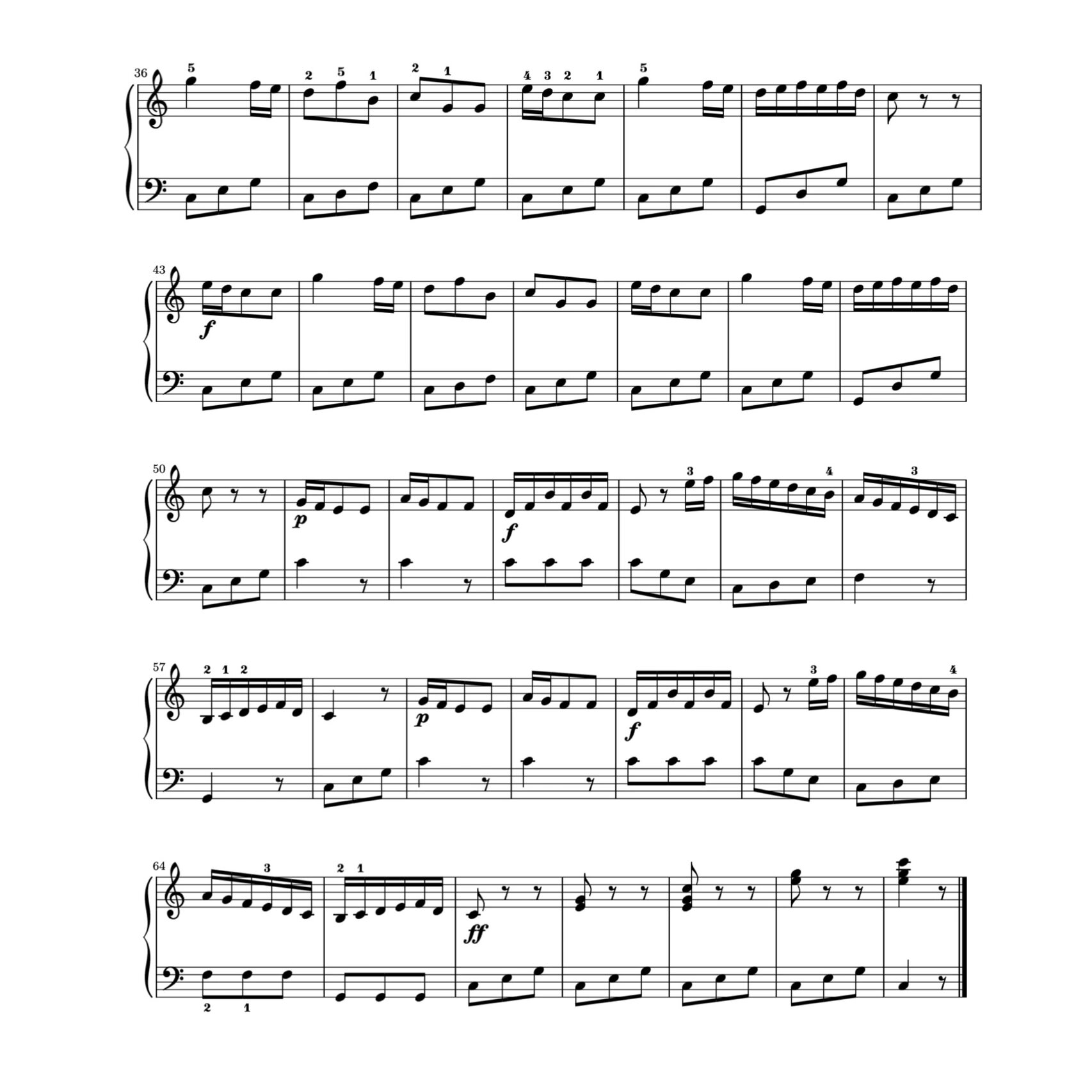 克莱门蒂《c大调小奏鸣曲》 95克莱门蒂《c大调小奏鸣曲第三乐章