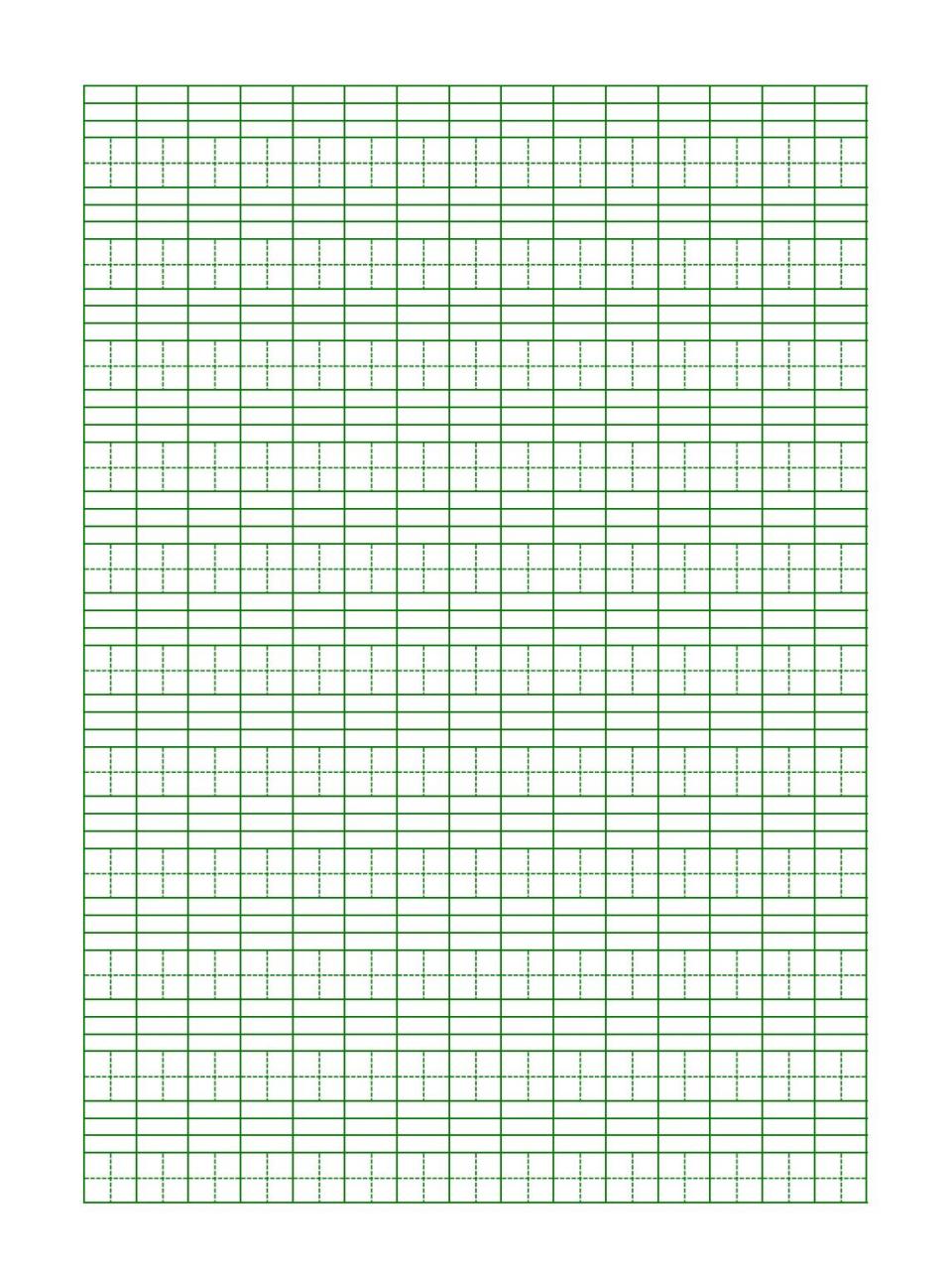 拼音格生字本田字格四线三格 给宝妈们分享一下   a4尺寸的,可以收藏