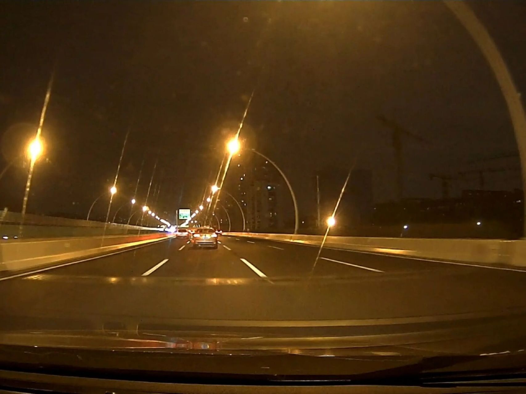 夜晚车流视频素材高架