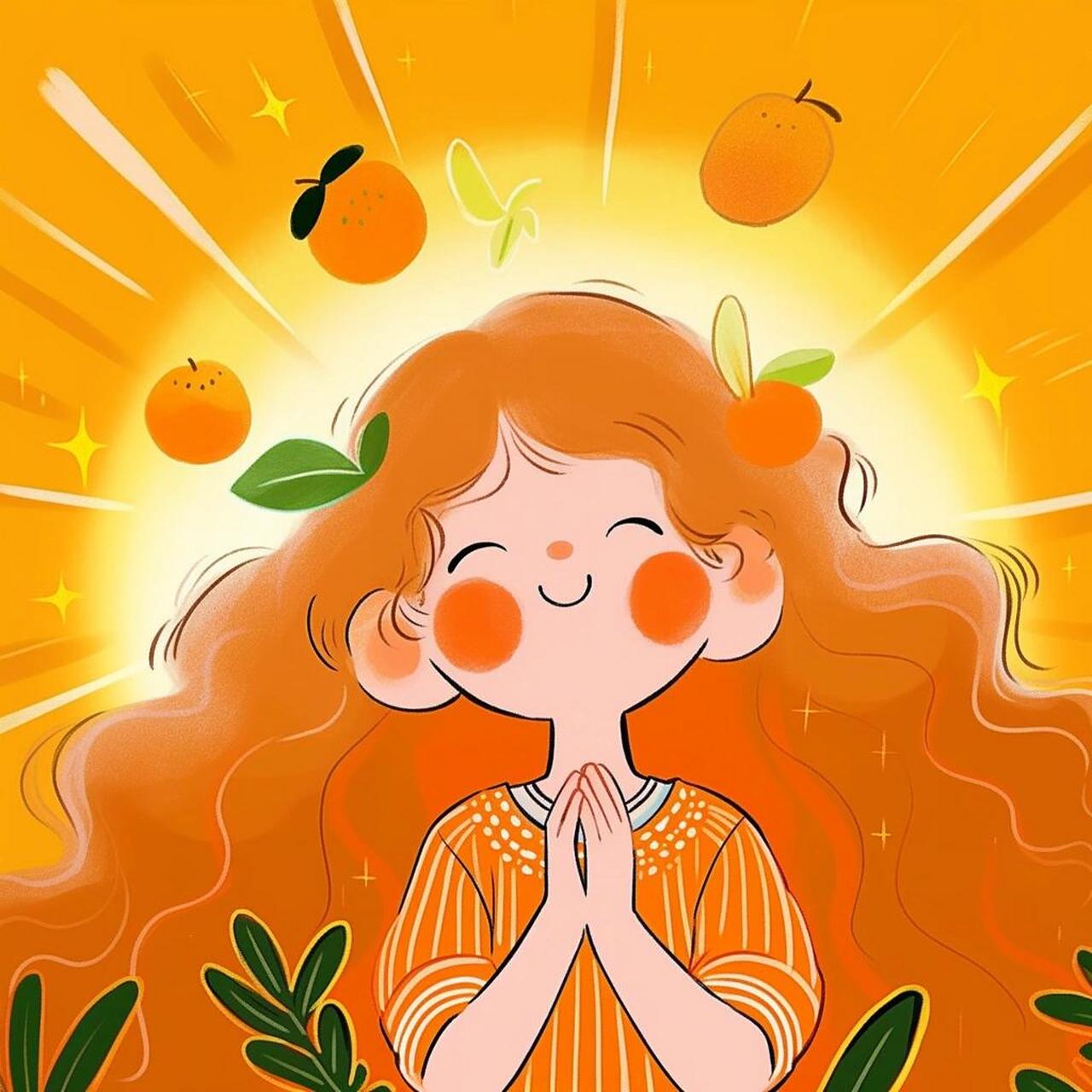 这是一个神奇buff头像～心想事橙92 新年头像 心想事成9292