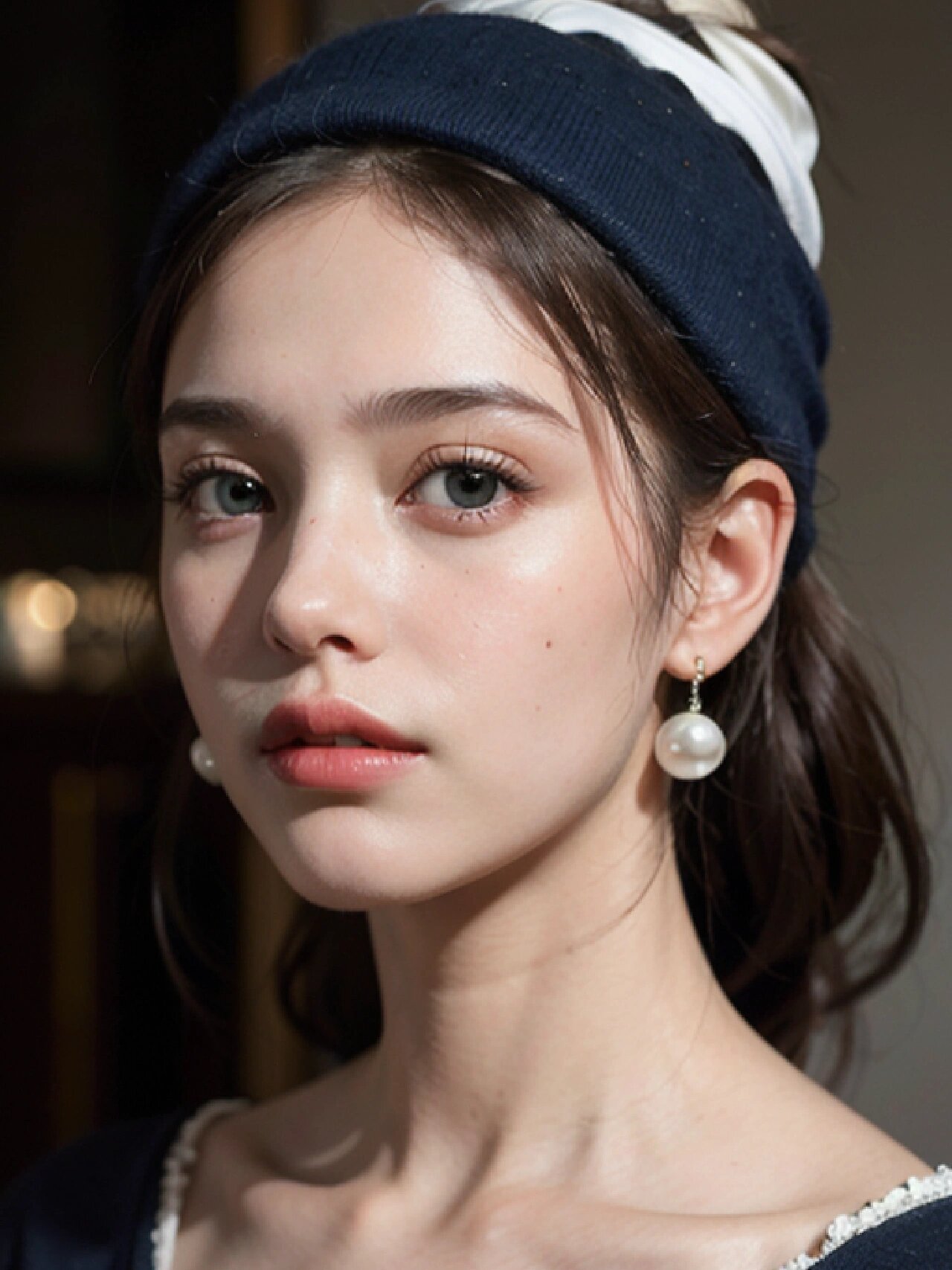 世界名画系列《戴珍珠耳环的少女》