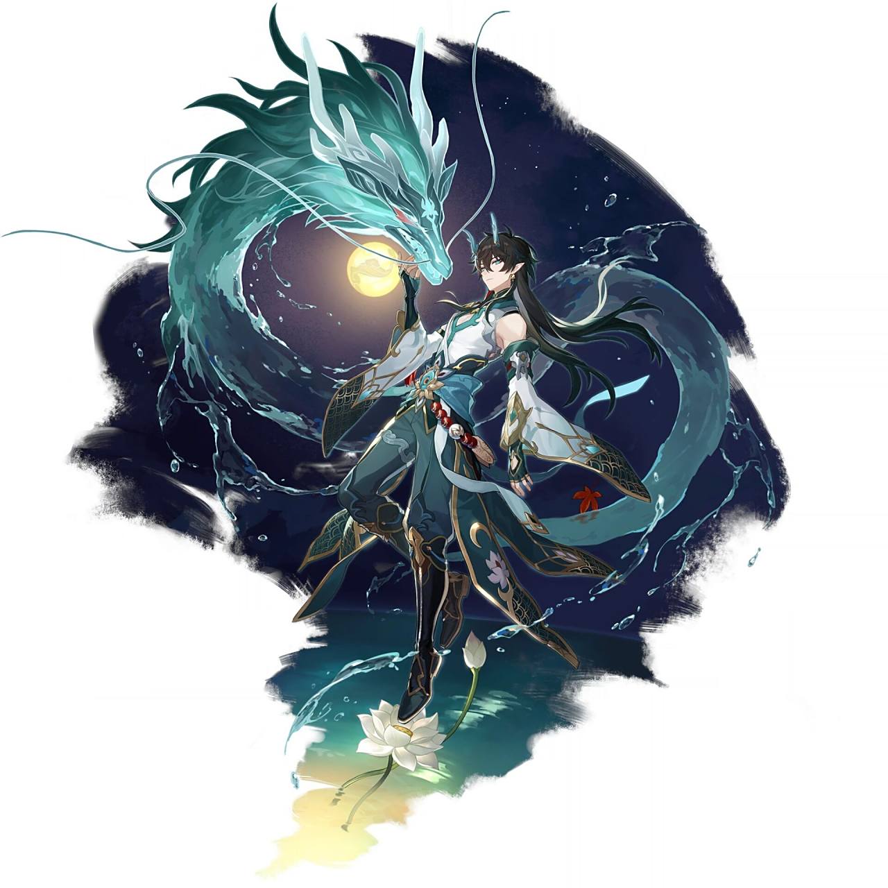 「星穹铁道」饮月君立绘以及光锥立绘