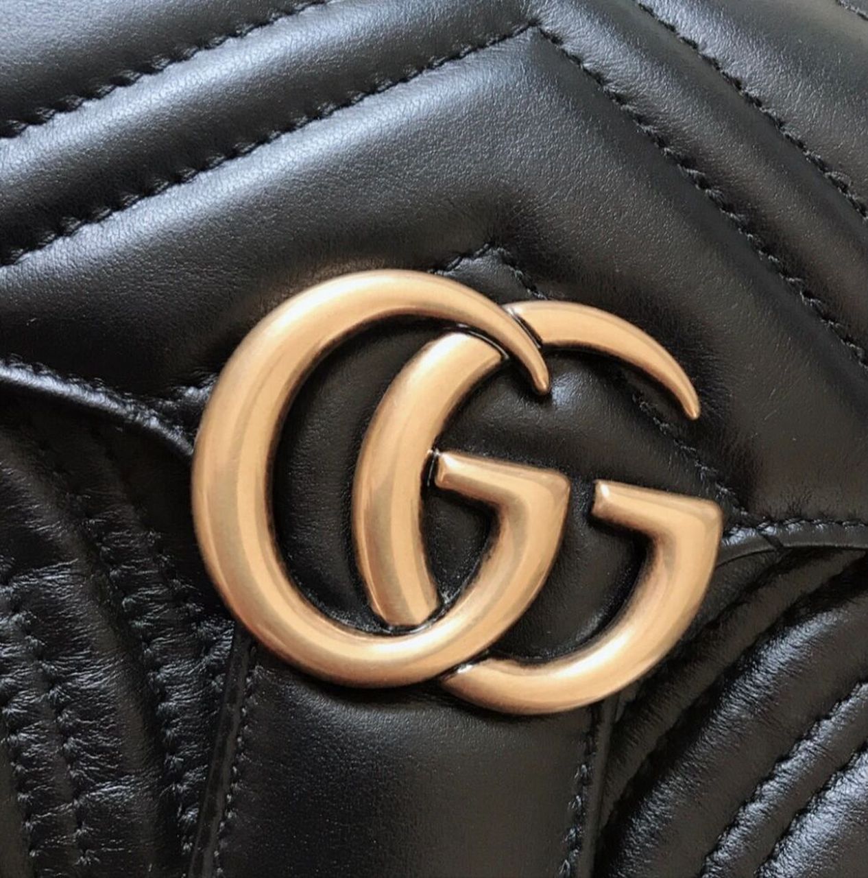 gucci五金氧化9799改善小妙招 gucci marmont爱心链条包 国外专柜