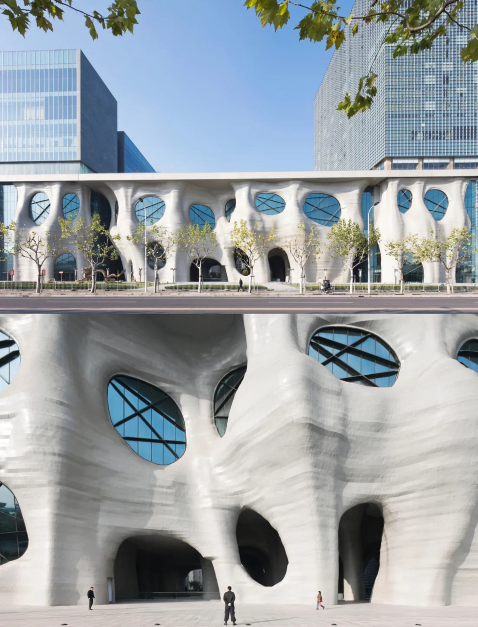 上海喜马拉雅中心 矶崎新 该项目总占地面积约3万平方米,建筑面积17万