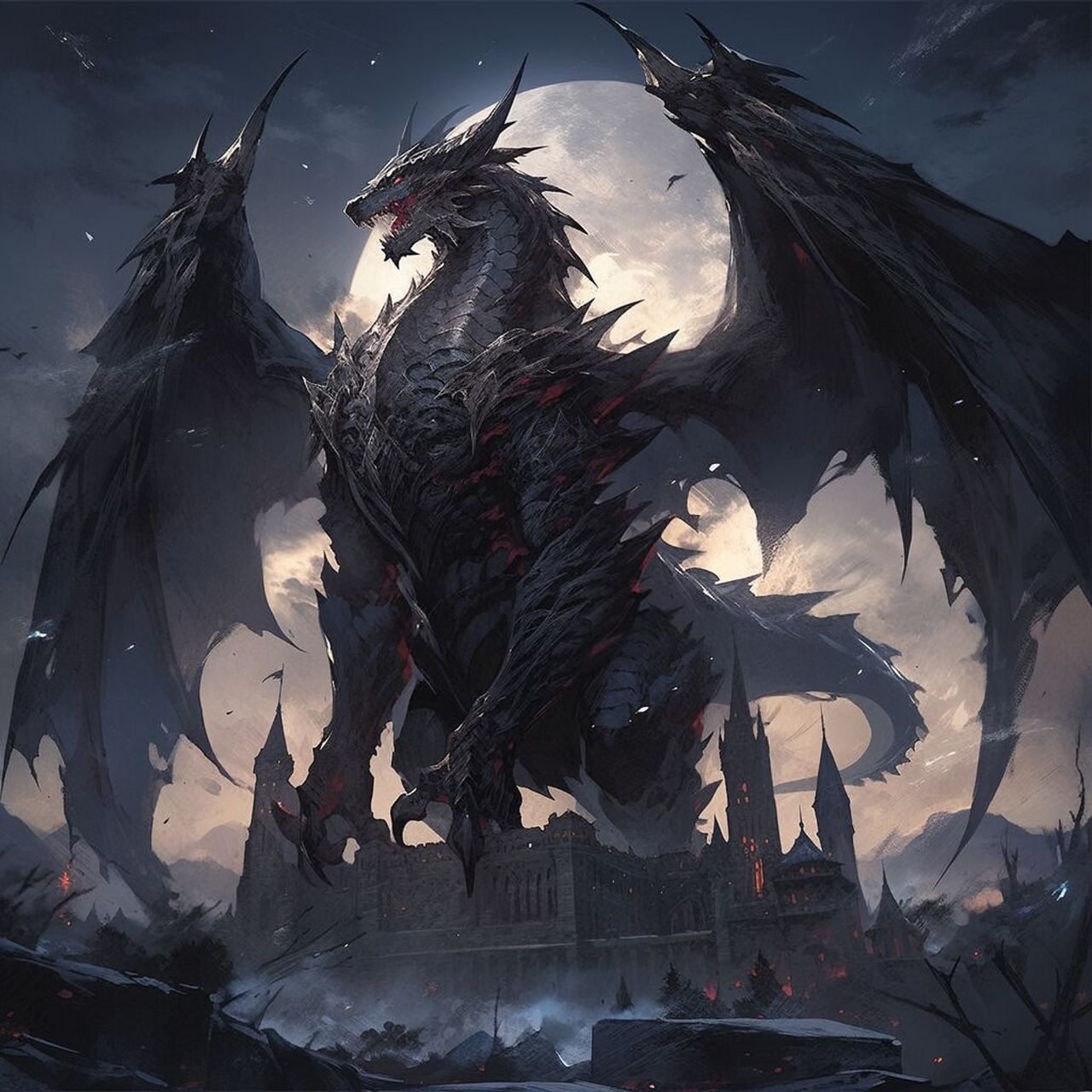 中国神话黑龙跟西方的,你们更喜欢哪一个呀 0202020202