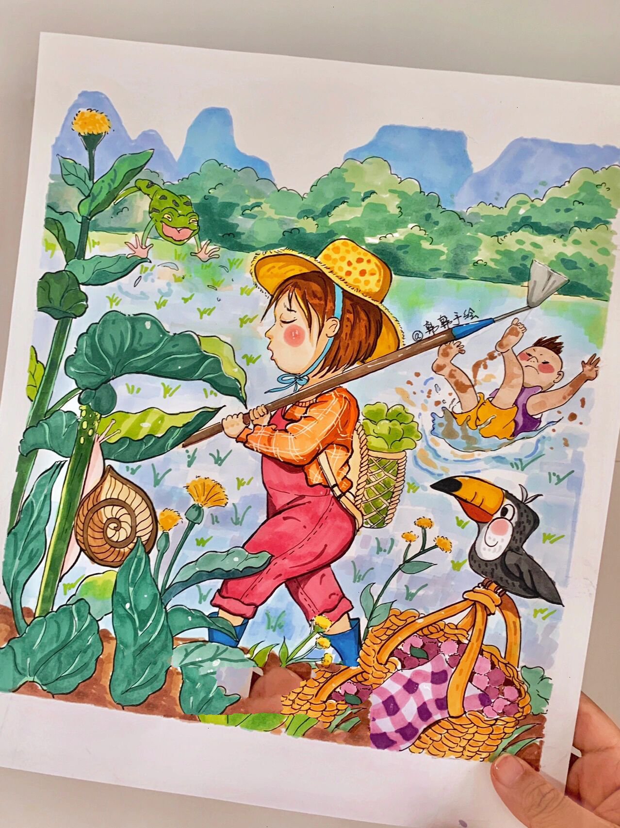 马克笔|插画61童年|手绘