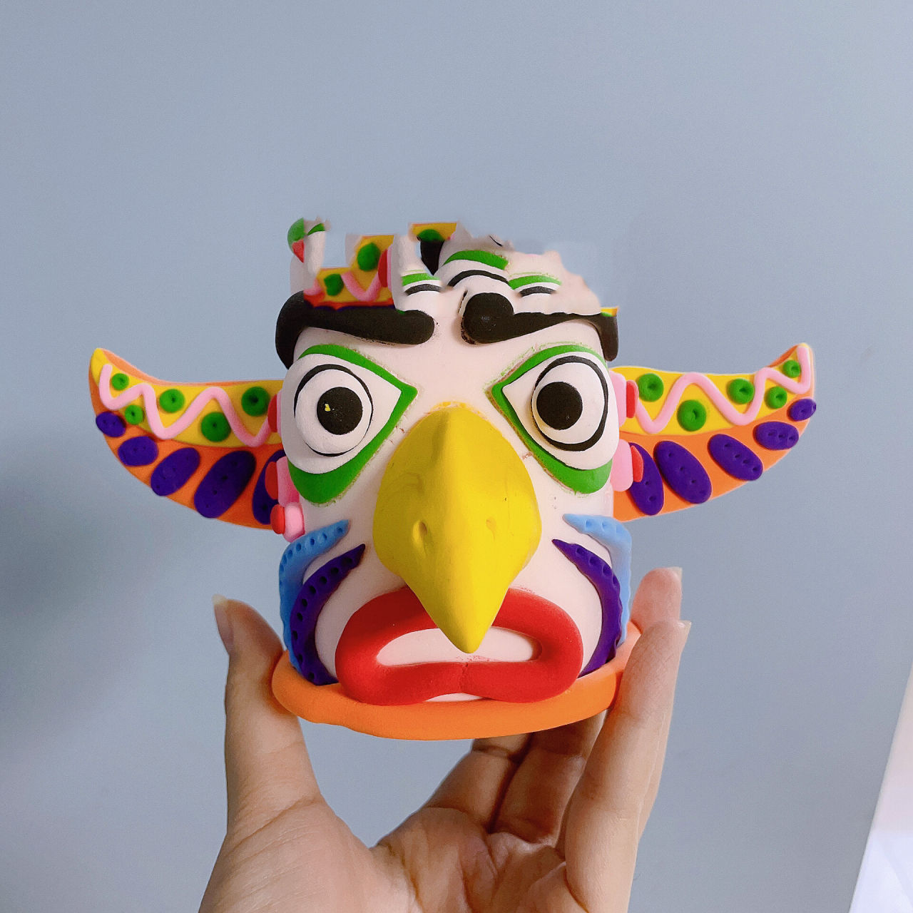 超轻粘土|5-6岁|『印第安图腾柱』