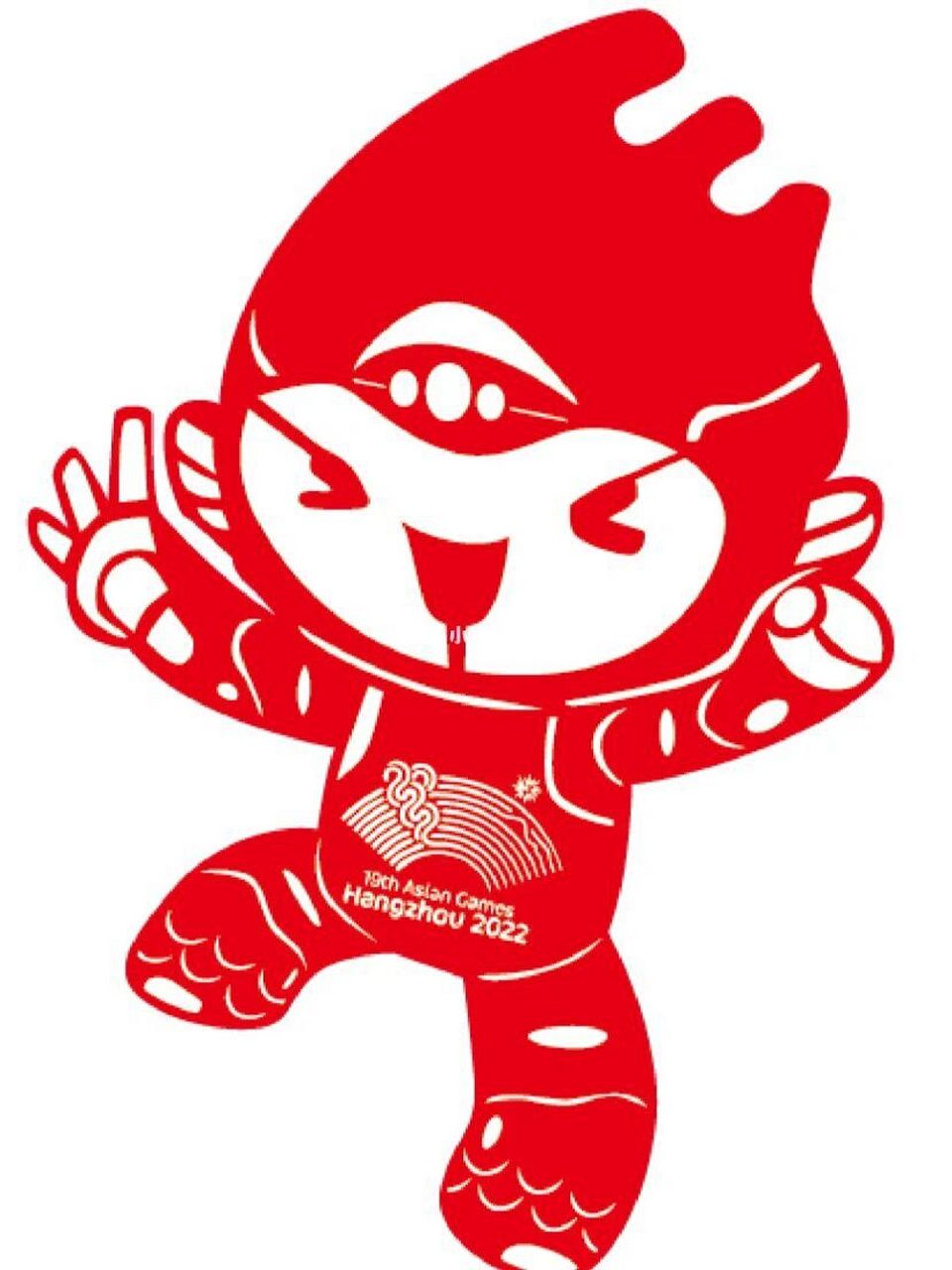 杭州亚运会吉祥物剪纸 百度找了些网图顺手分享给大家