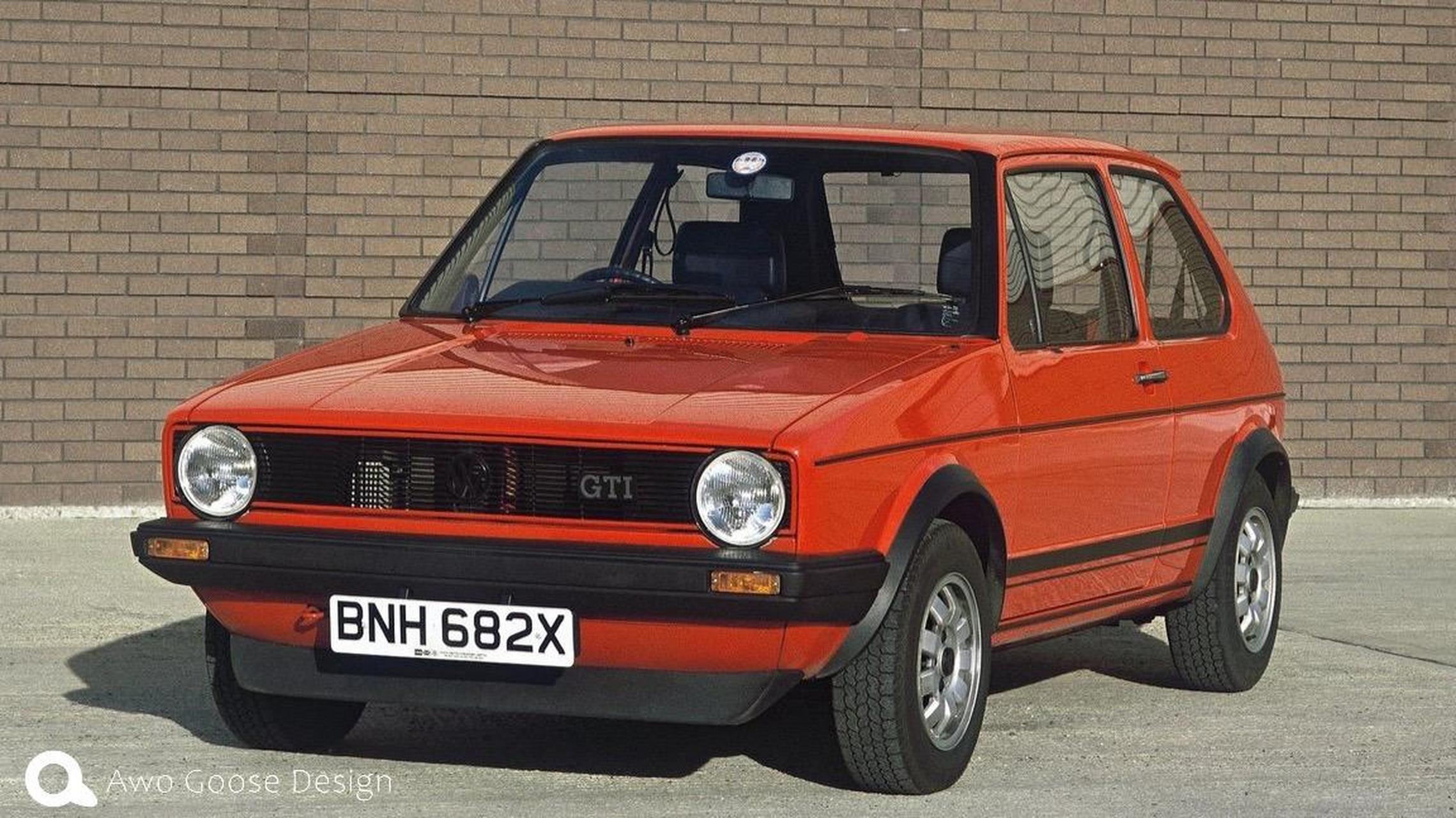 第一代大众高尔夫-gti (1976)小钢炮鼻祖:大众首款高尔夫-gti.